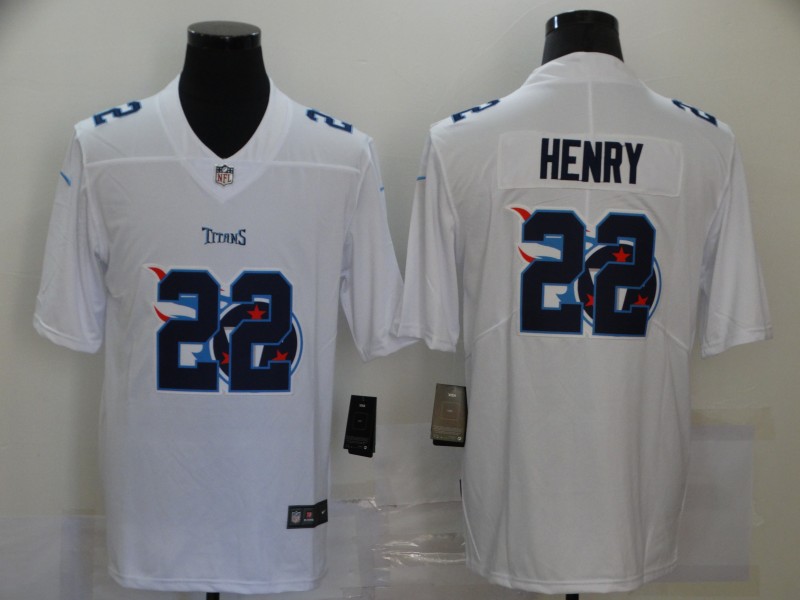 Men's Tennessee Titans Derrick Henry #22 White Jersey